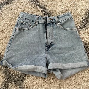 H&M Mom Ultra High Denim Shorts